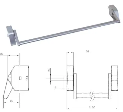PED200_jednobod_panik_kovani
