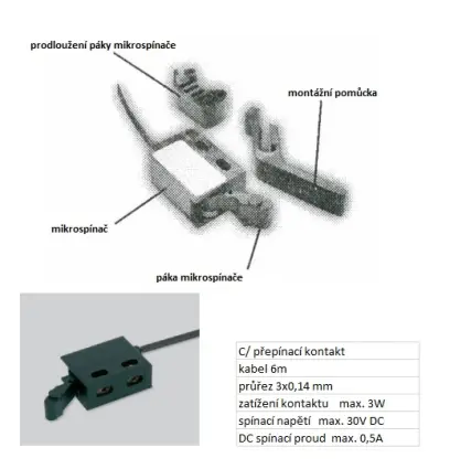 31 C závorový kontakt