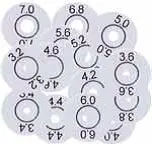 Folie s kalibrovaným otvorem 3,8 mm, sada 10 ks