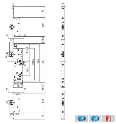 SEC. 1910 PANIK B 44/92/U24x6/9/1750/730/760