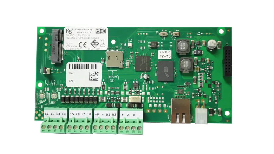 Lares 4.0 40, deska ústředny