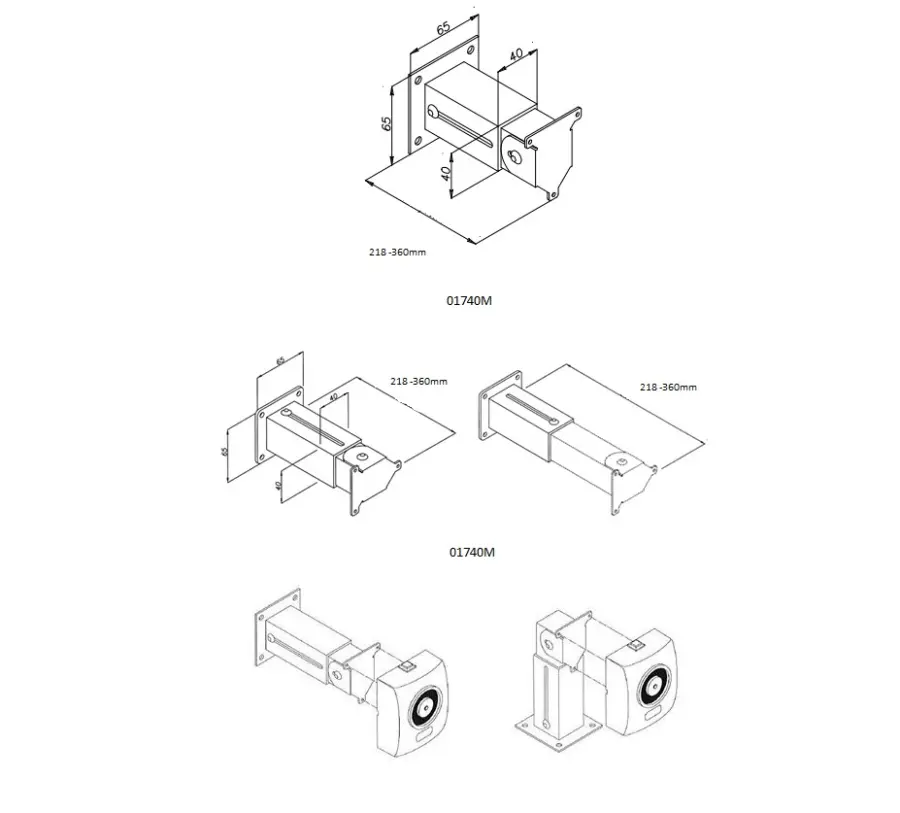 Držák 0174M pro dveřní magnet řady 181 a 190