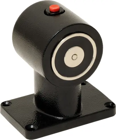 Dveřní magnet, 18005_24 Vdc_ 55 kg, tlačítko, černý