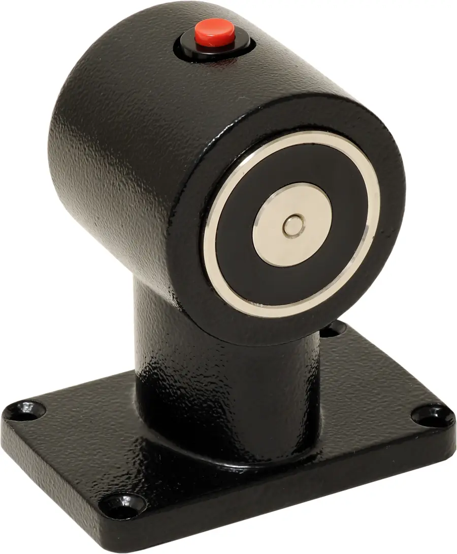 Dveřní magnet, 18005_24 Vdc_ 55 kg, tlačítko, černý