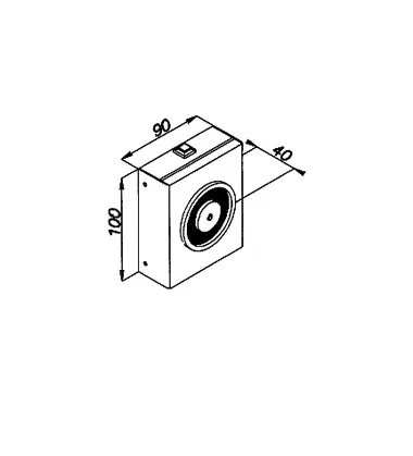 Dveřní magnet, 18101_24 Vdc_ 140 kg, tlačítko, černý