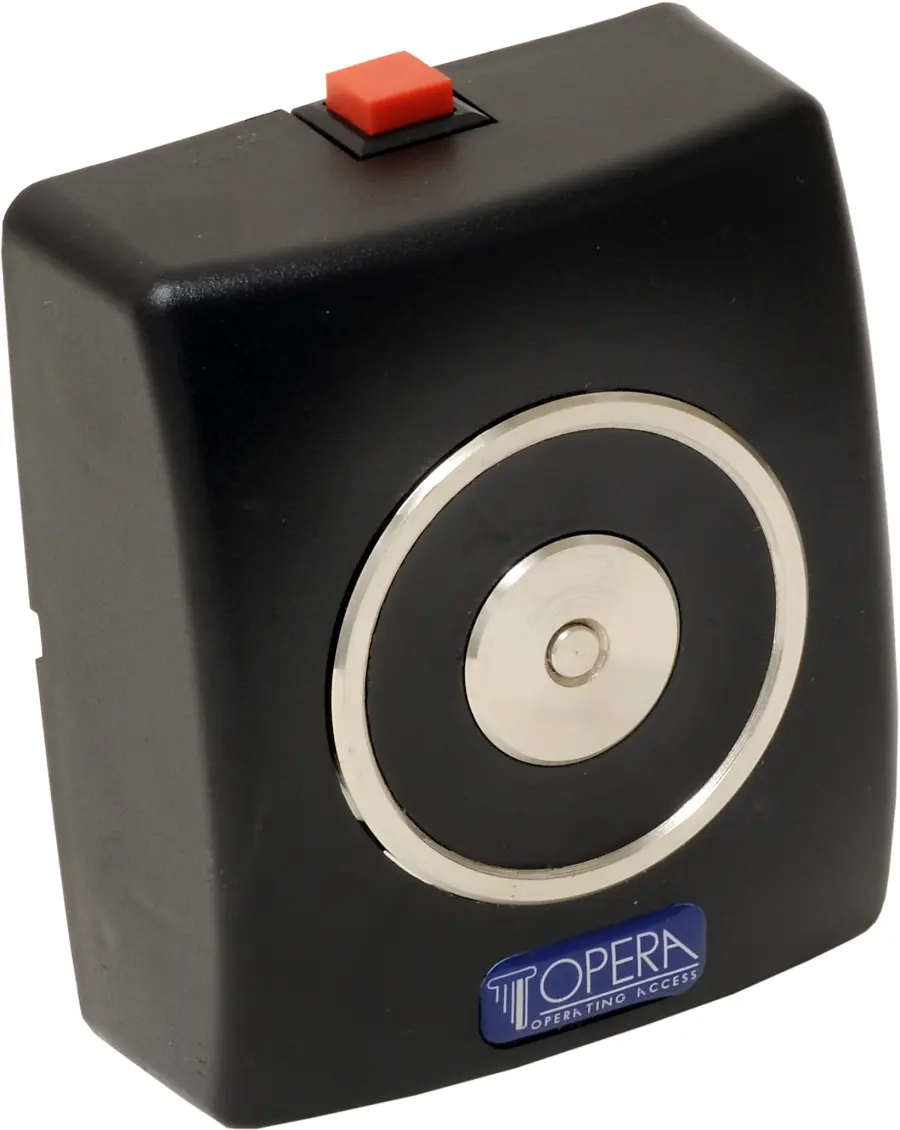 Dveřní magnet, 19001R_24 Vdc_ 50 kg, tlačítko