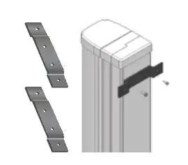 Držáky sloupů 1 a2 m na zeď