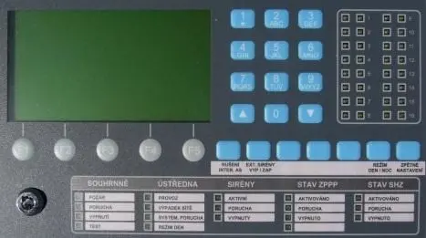 DCM816_ovládací panel